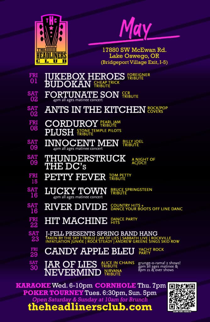 October Concerts at The Headliners Club