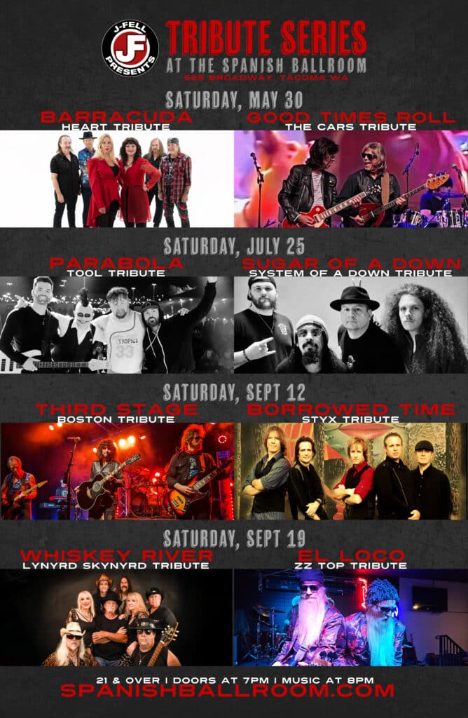 2026 Spanish Series - may_Sept - 11X17 barracuda heart tribute at Elsinore Theatre Friday Nov. 14
