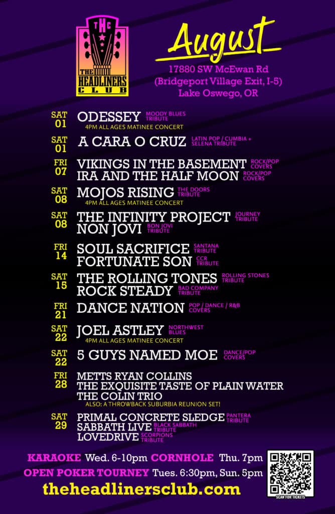 October Concerts at The Headliners Club