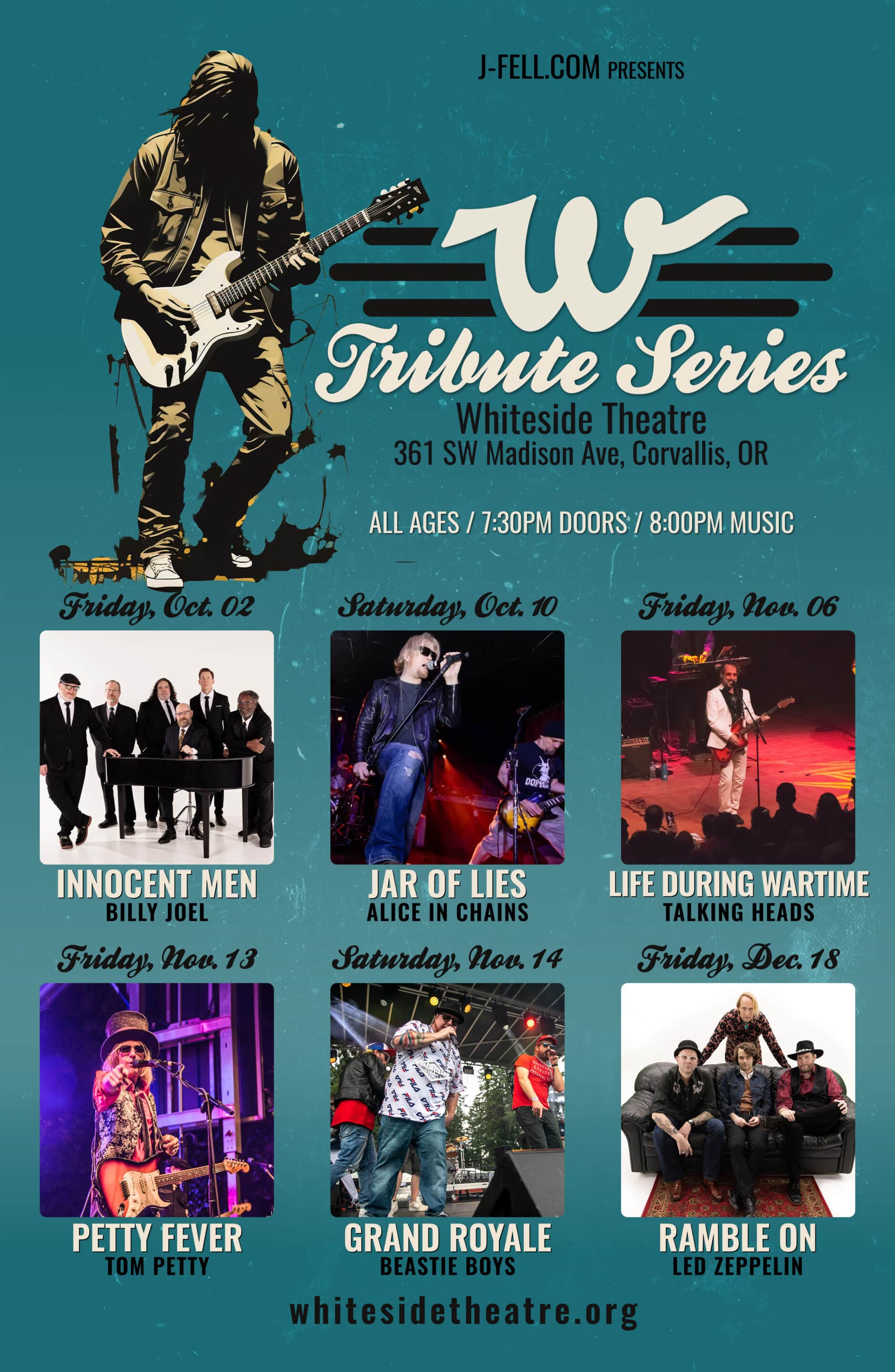 2026-12 WHITESIDE - Series Poster - 11X17 (Poster) barracuda heart tribute at Elsinore Theatre Friday Nov. 14